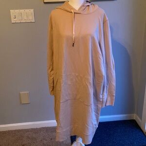 NEW Core 10 hooded, sweatshirt dress with front pocket